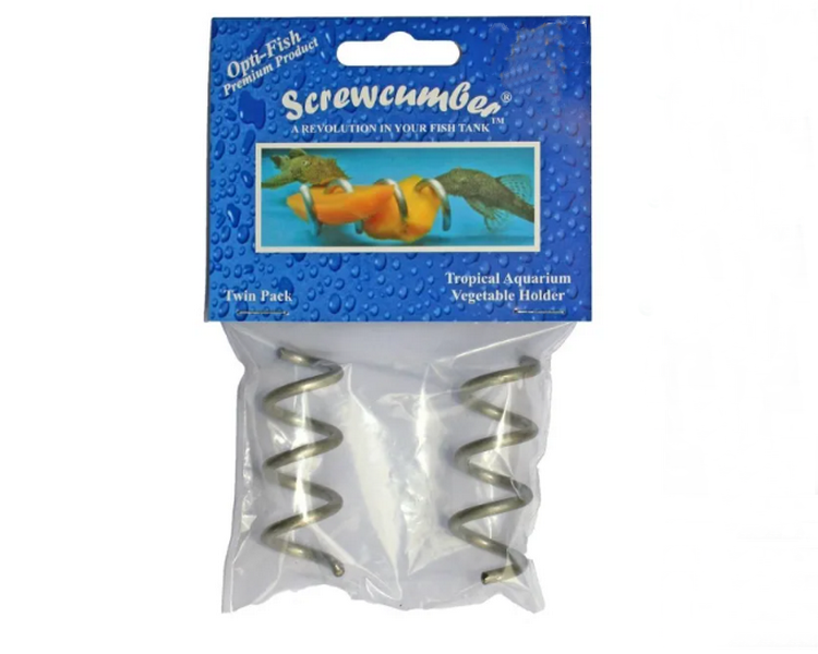 Opti-fish Screwcumber - Vegetable Holder - Twin Pack