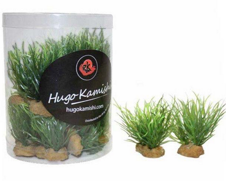 50cm / 20” Green Jumbo Artificial Aquarium Plant – Tall Plastic Decor By Aquariumh2o