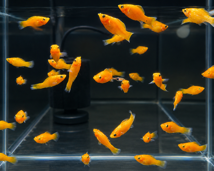 Gold Mollies - Poecilia The Trop Company